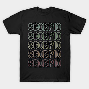 Scorpio Zodiac Pattern T-Shirt